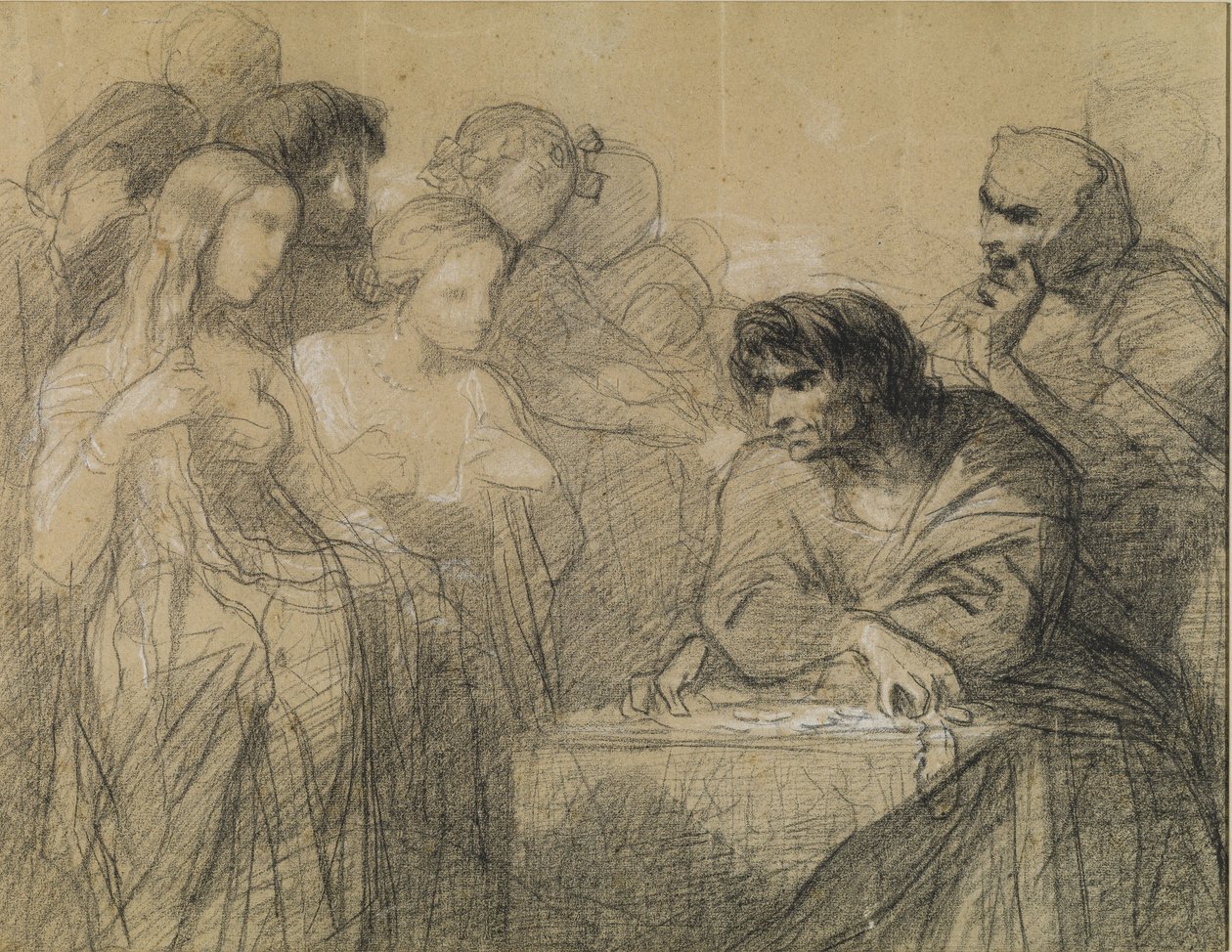Die Liebe zum Gold (Der Durst nach Gold) (Studie) von Thomas Couture