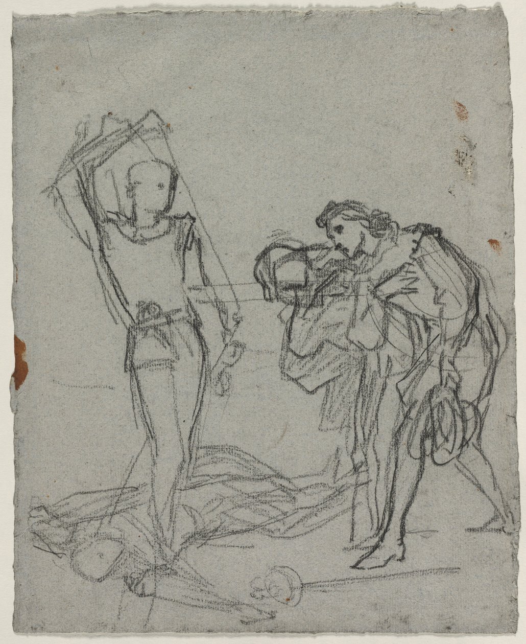 Duell nach dem Maskenball, ca. 1857 von Thomas Couture