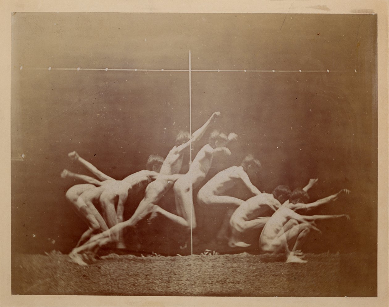 Marey-Rad Fotografien eines unbekannten Modells von Thomas Eakins