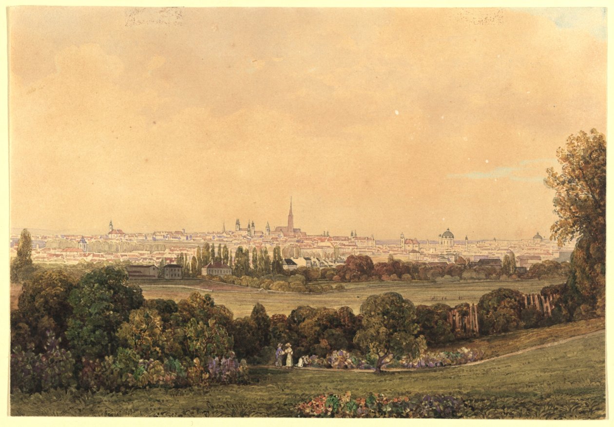 Blick auf Wien vom Tivoli von Thomas Ender