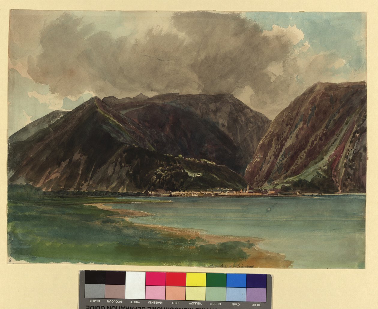 Wolfgangsee mit Blick auf St. Wolfgang und Schafberg von Thomas Ender