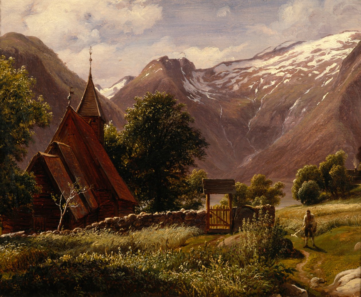 Tjugum Kirche, Balestrand von Thomas Fearnley