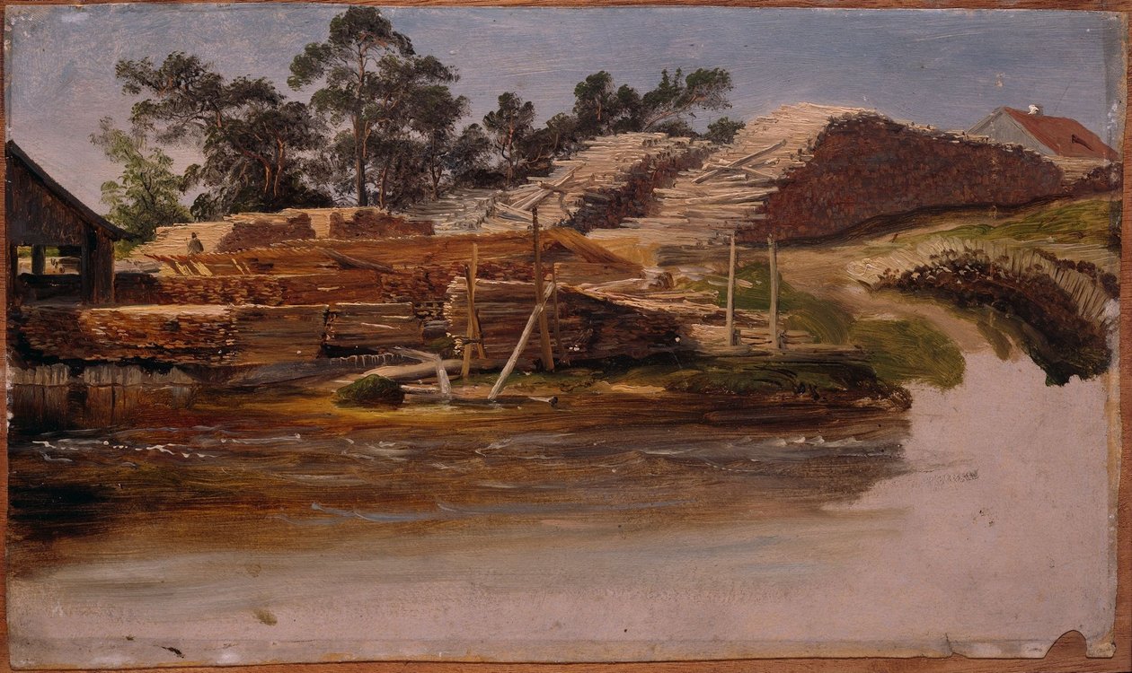Holzlager von Thomas Fearnley