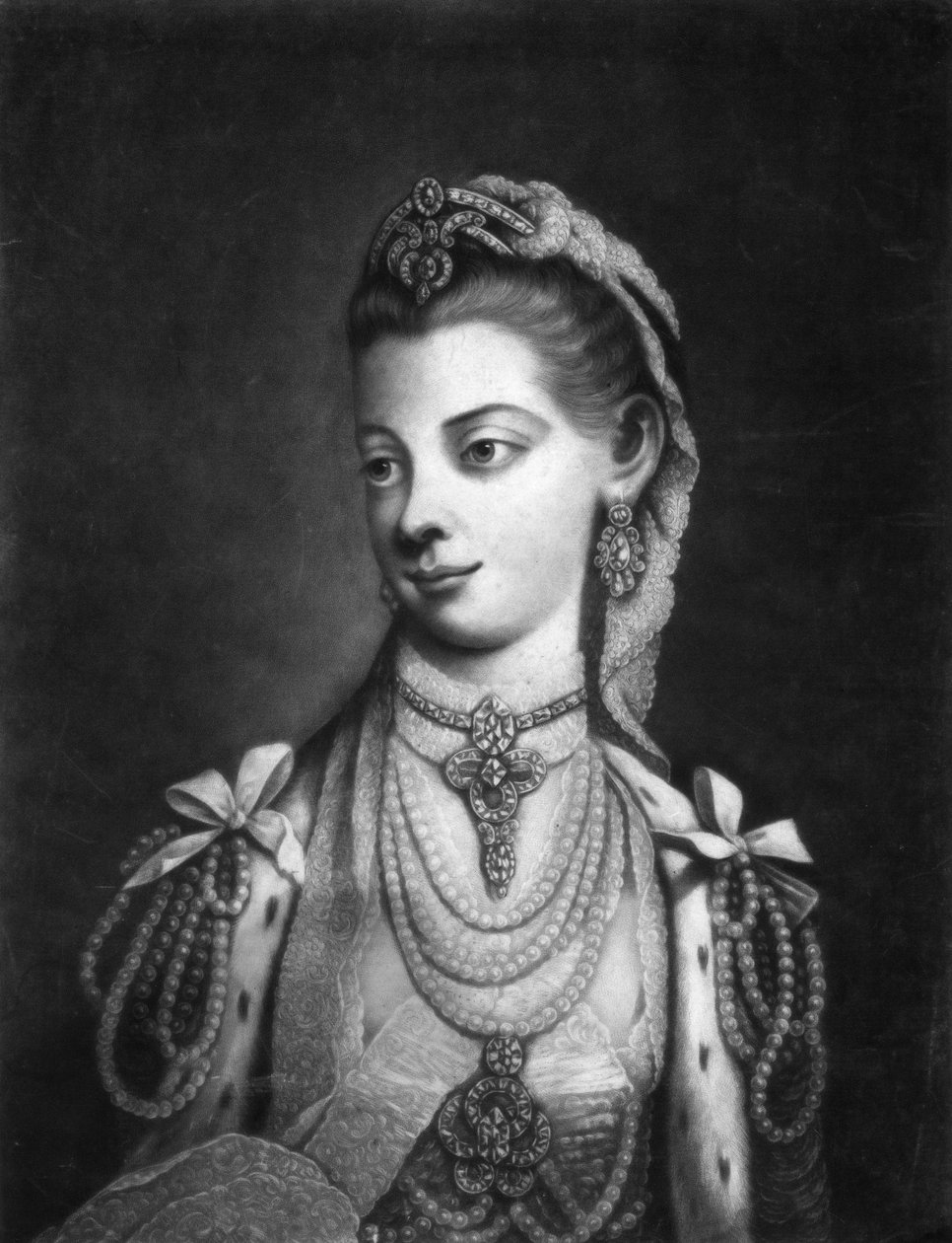 Charlotte, Königin Gemahlin von König George III. von Großbritannien von Thomas Frye
