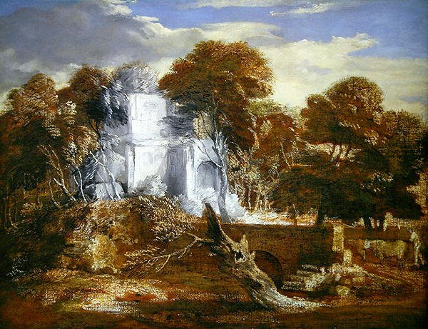 Landschaft mit einer Figur und Vieh von Thomas Gainsborough