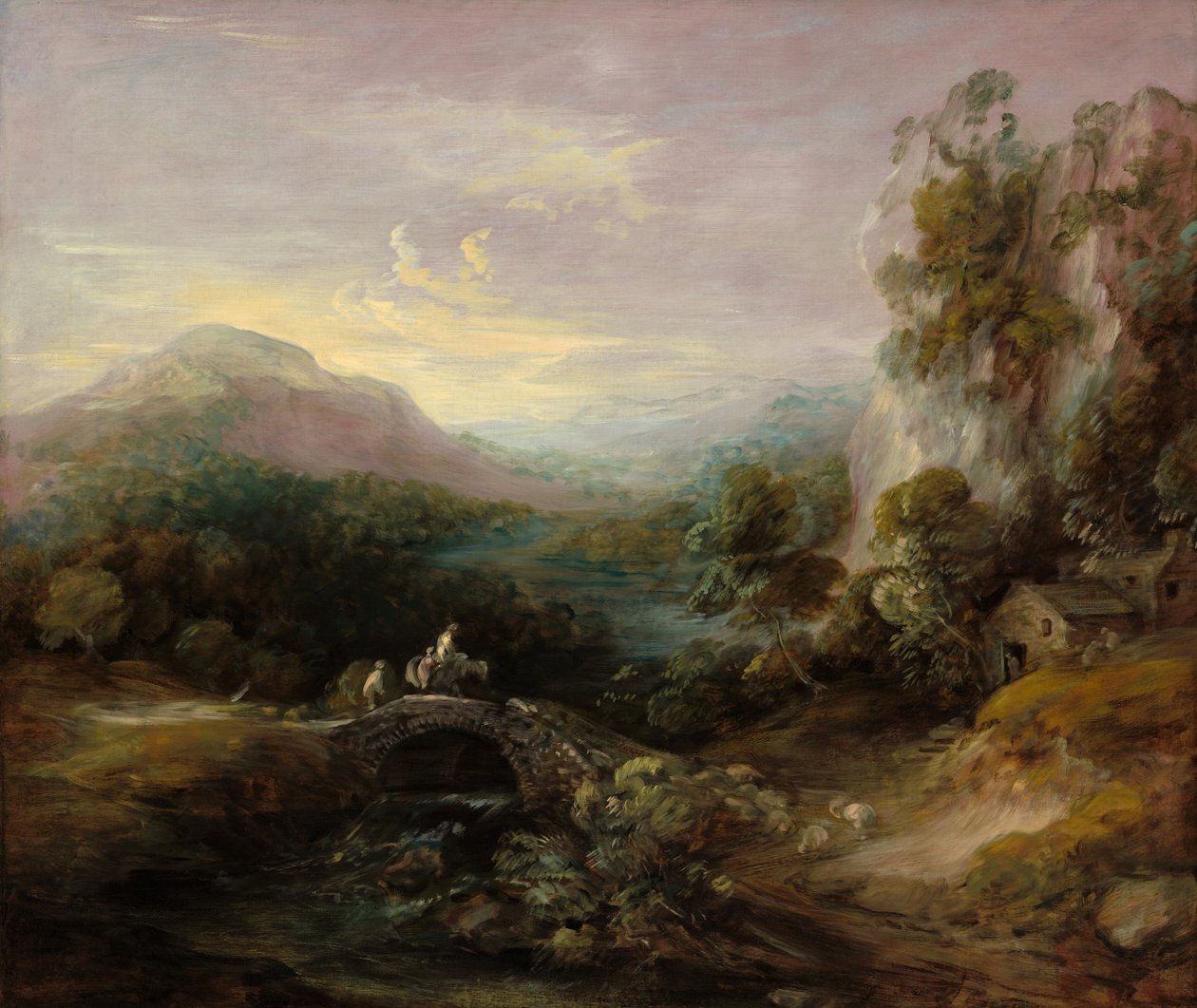 Berglandschaft mit Brücke, ca. 1783-1784 von Thomas Gainsborough