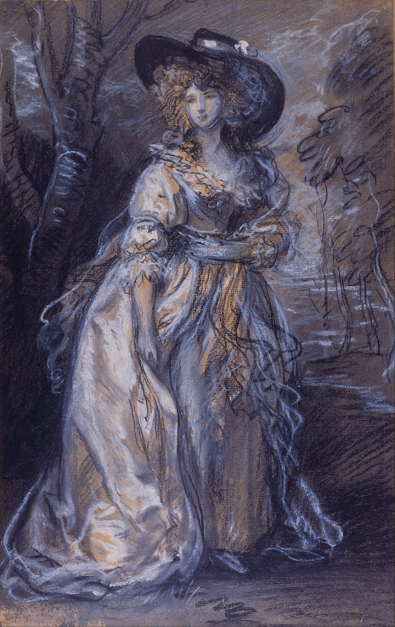 Studie einer Dame von Thomas Gainsborough