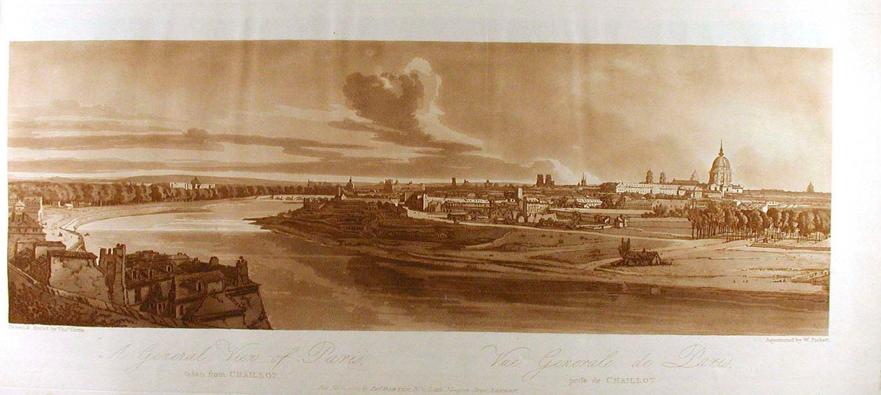 Ein Gesamtblick auf Paris von Chaillot aus von Thomas Girtin