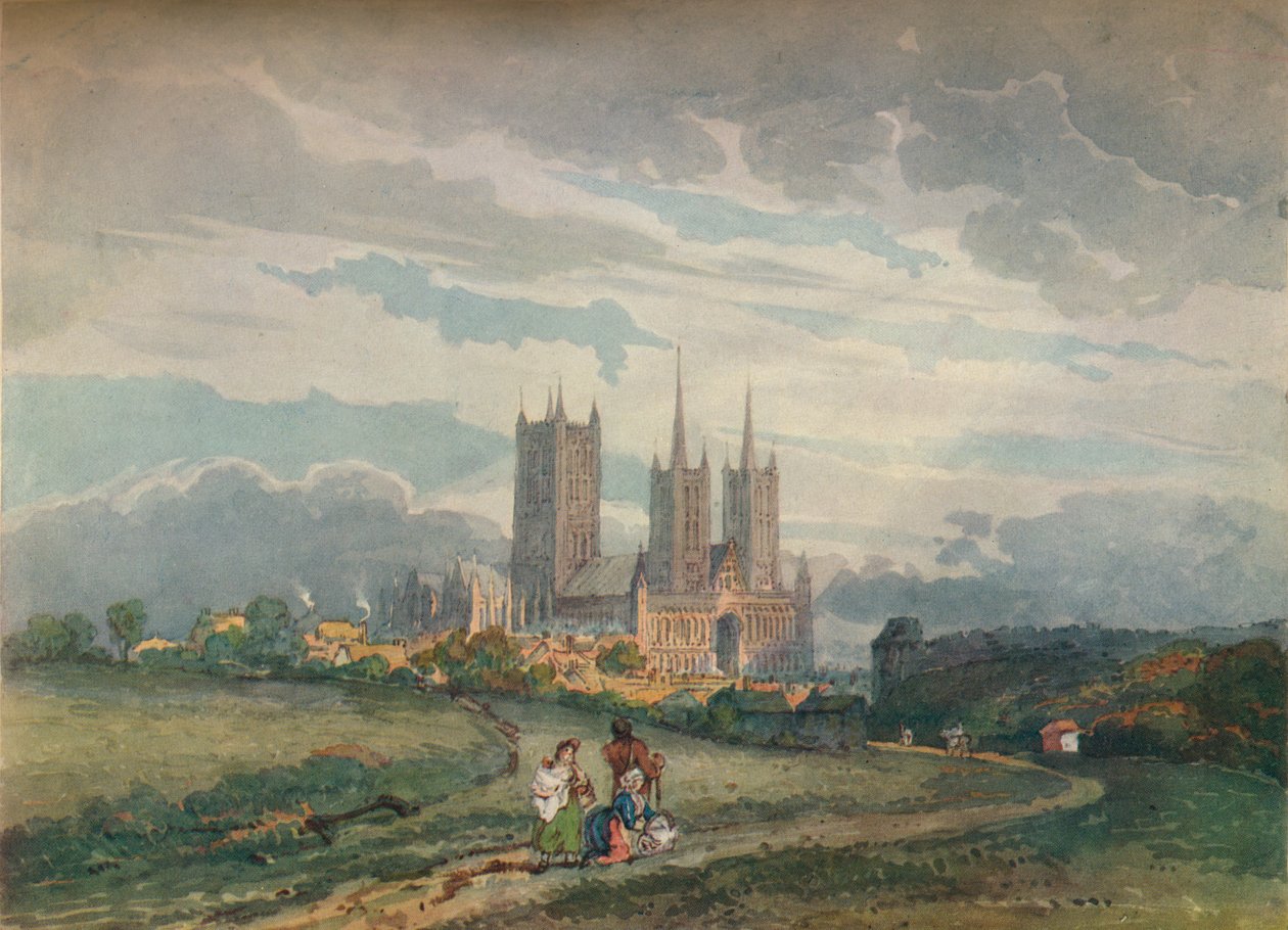 Kathedrale von Lincoln, ca. 1795 von Thomas Girtin