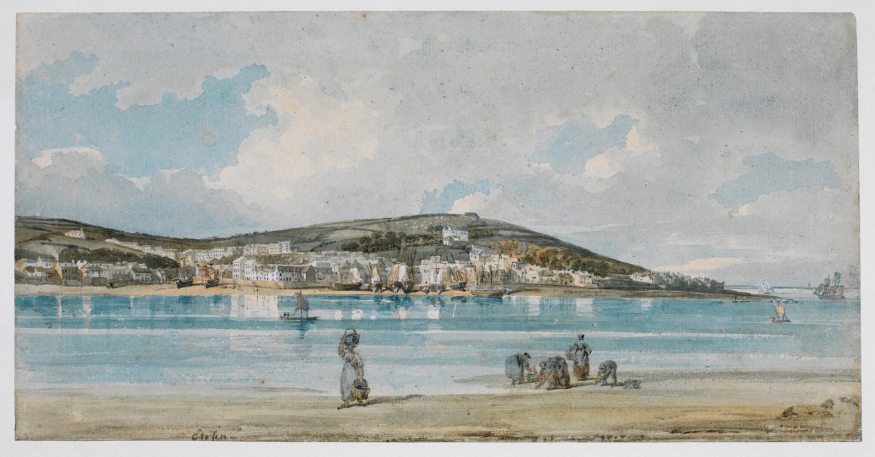 Blick auf Appledore, Nord-Devon, von Instow Sands von Thomas Girtin