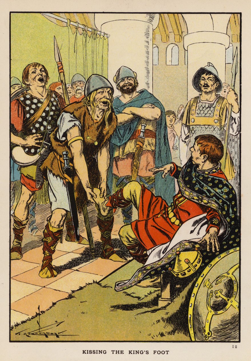 Den Fuß des Königs küssen von Thomas Heath Robinson