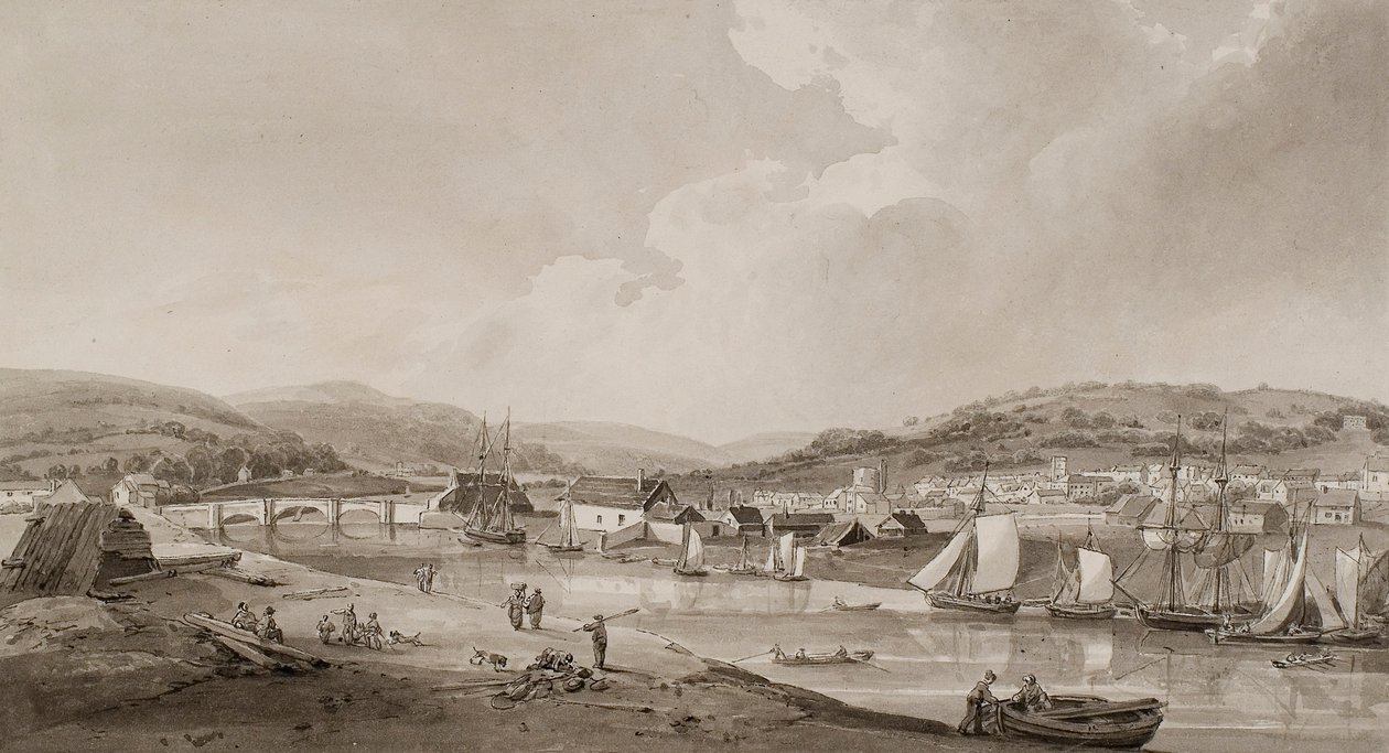Neath, von der Südseite des Flusses von Thomas Hornor