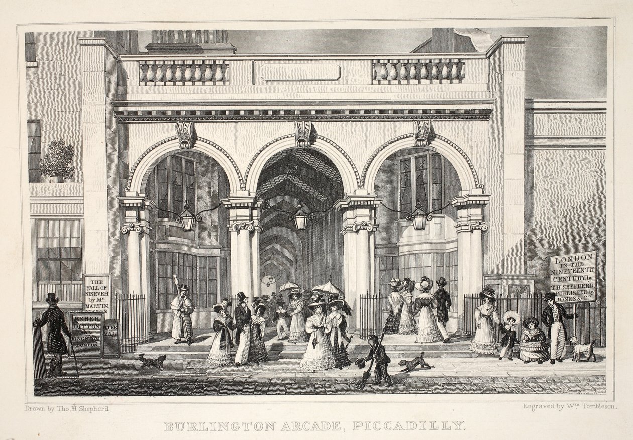 Burlington Arcade, Piccadilly, aus 