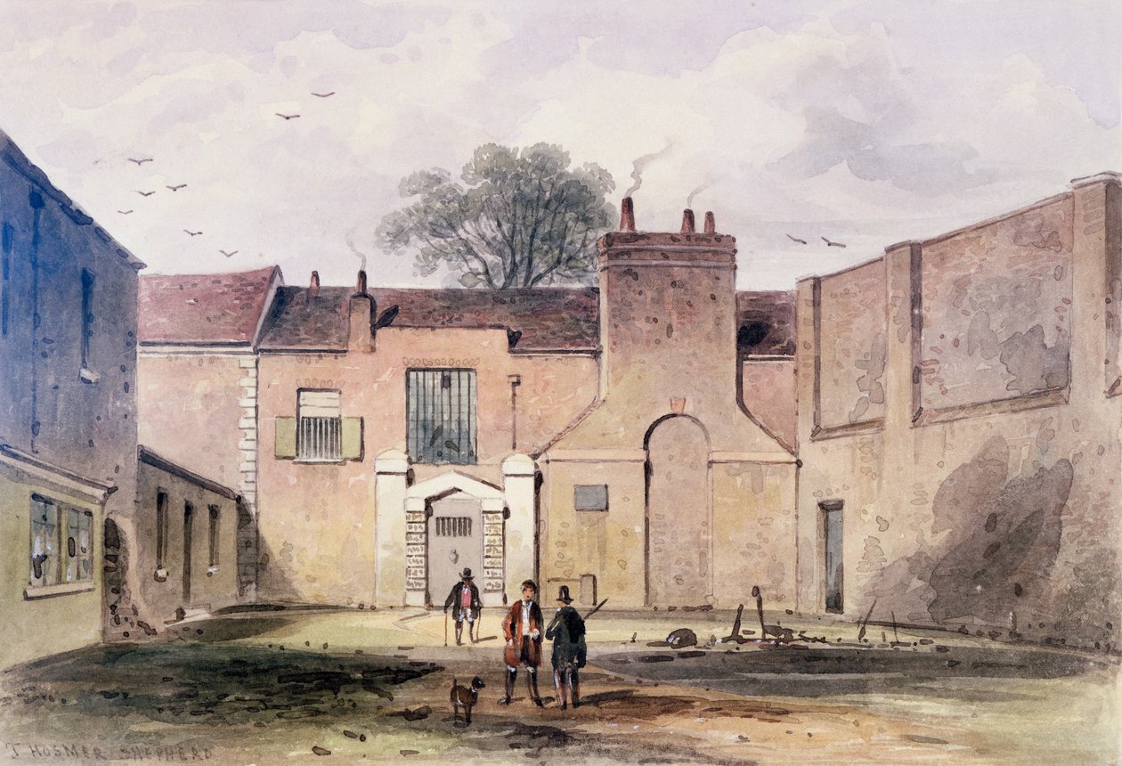 Eingang zum Tothill Fields Gefängnis, 1850 von Thomas Hosmer Shepherd