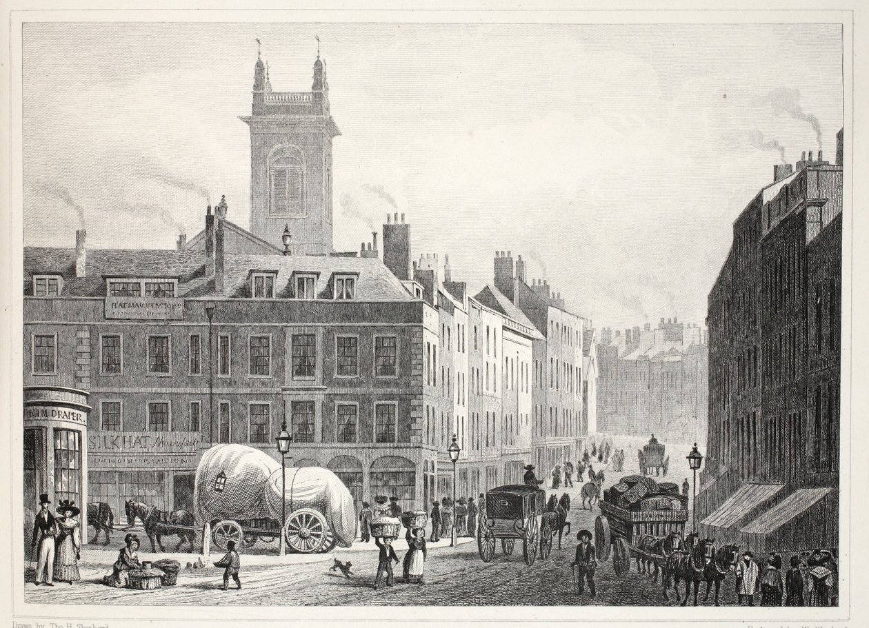 Holborn Bridge, Kirche St. Andrew, etc., aus 