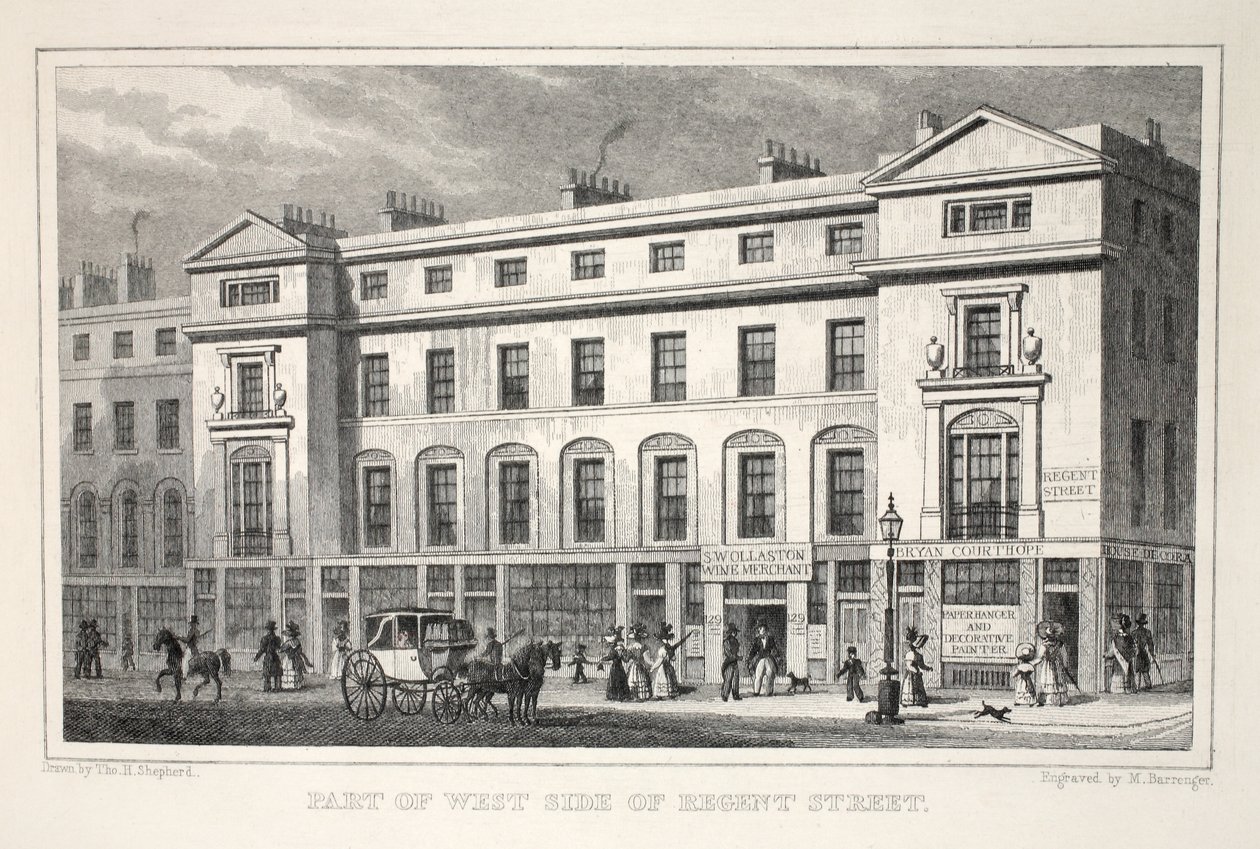 Teil der Westseite der Regent Street, aus 