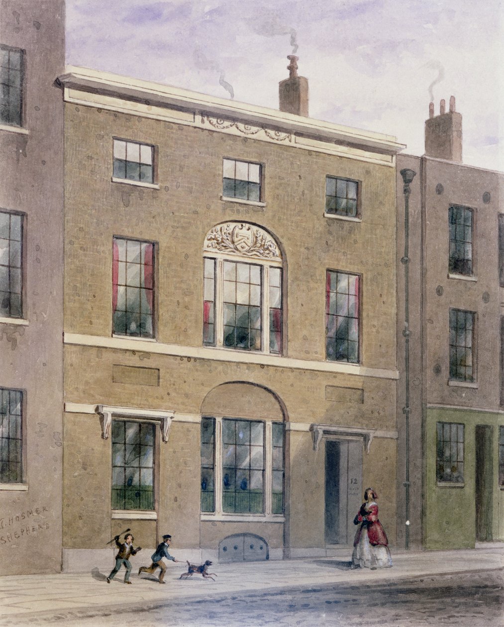 Plumbers Hall in Great Bush Lane, Cannon Street, 1851 von Thomas Hosmer Shepherd