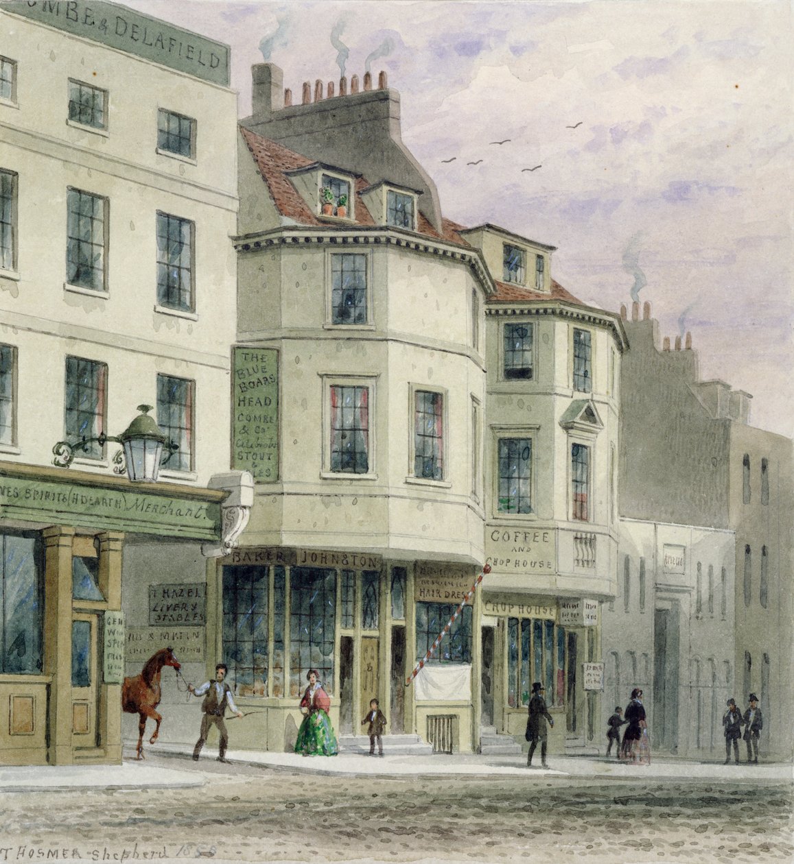 The Boars Head Inn, King Street, Westminster, 1858 von Thomas Hosmer Shepherd