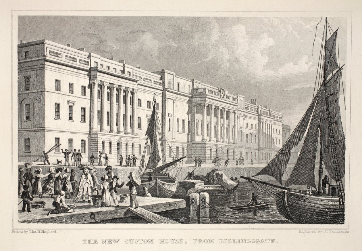 Das neue Zollhaus, von Billingsgate, aus 