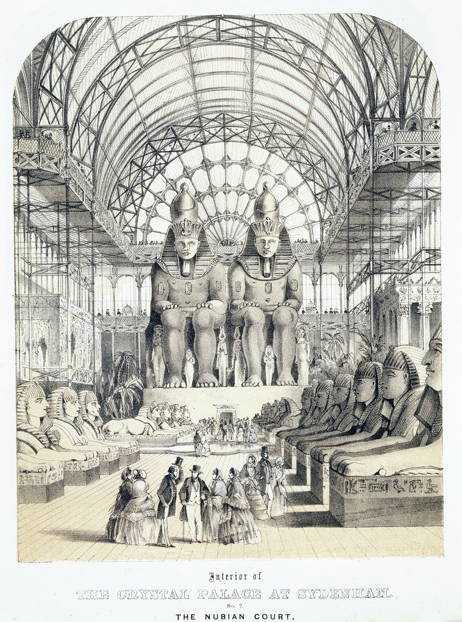 Der nubische Hof im Kristallpalast in Sydenham, ca. 1851-1855 von Thomas Hosmer Shepherd