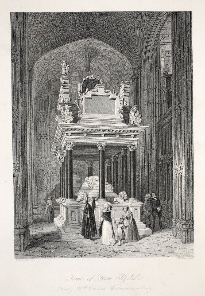 Grab von Königin Elisabeth I., aus 