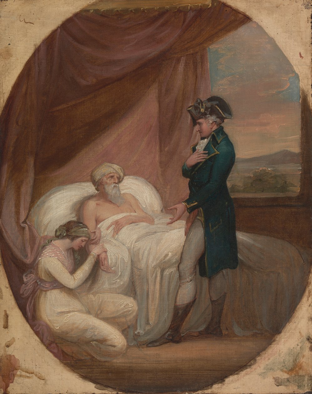 Der Brahmane übergibt seine Tochter Coraly in die Obhut von Blandford von Thomas Kirk