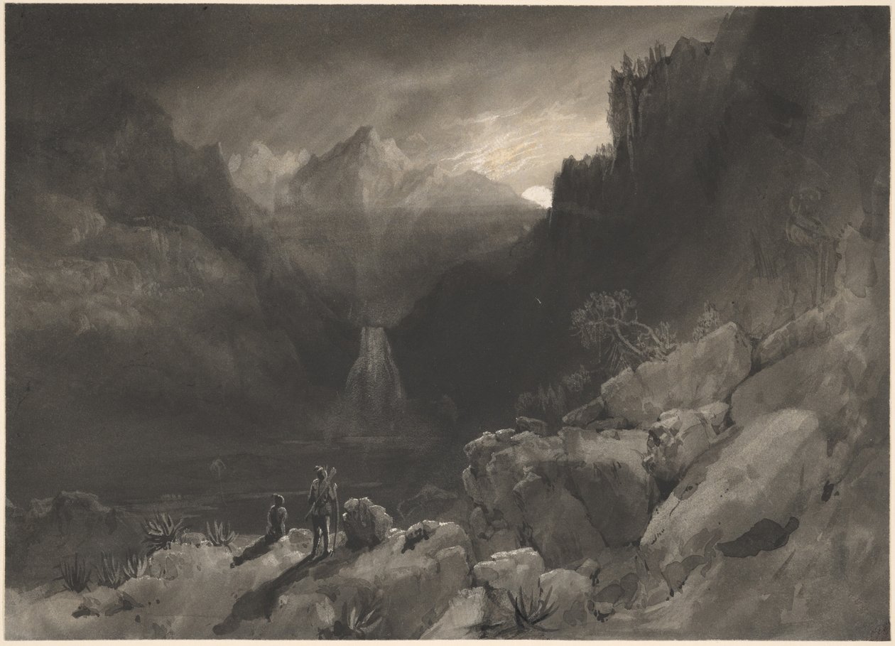 Amerikanische Szene, ca. 1832-1835 von Thomas Leeson the Elder Rowbotham