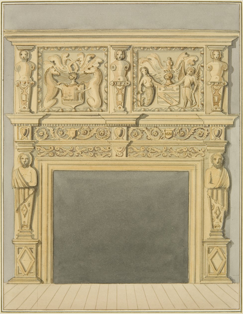 Kamin von 1632, in der 128 Redcliffe Street von Thomas Leeson the Elder Rowbotham