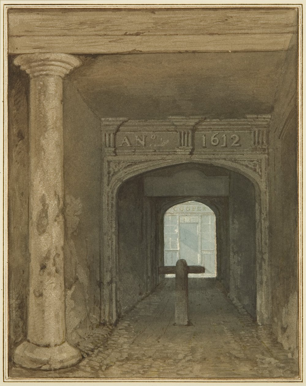 Wachstuben-Durchgang, Wine Street von Thomas Leeson the Elder Rowbotham