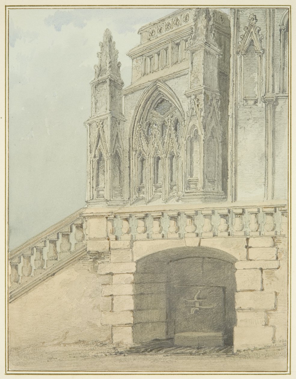 Redcliffe Conduit und Teil des Nordportals von Thomas Leeson the Elder Rowbotham
