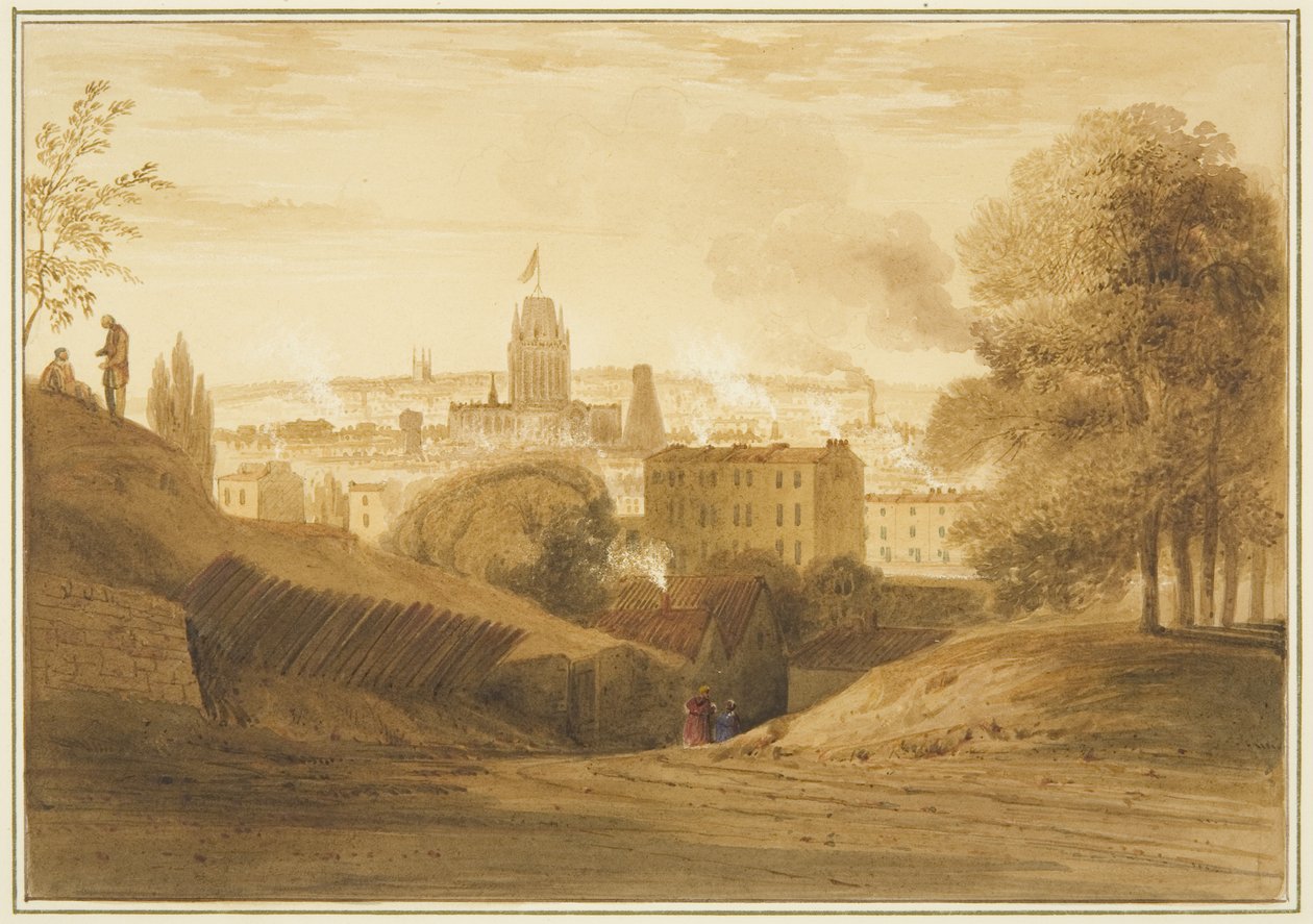 Blick von der Bath Road, in der Nähe der Wells, Totterdown von Thomas Leeson the Elder Rowbotham