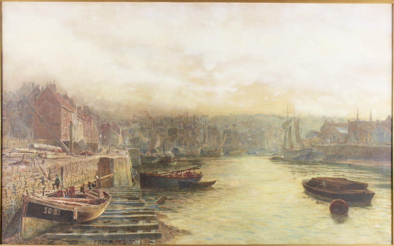 River Wear, Nordufer Blick nach Westen vom Zollhaus von Thomas Marie Madawaska Hemy