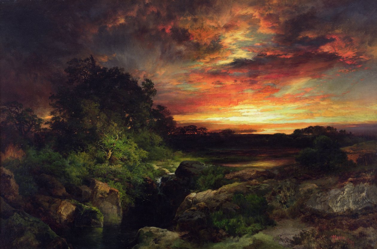 Ein Arizona-Sonnenuntergang in der Nähe des Grand Canyon von Thomas Moran