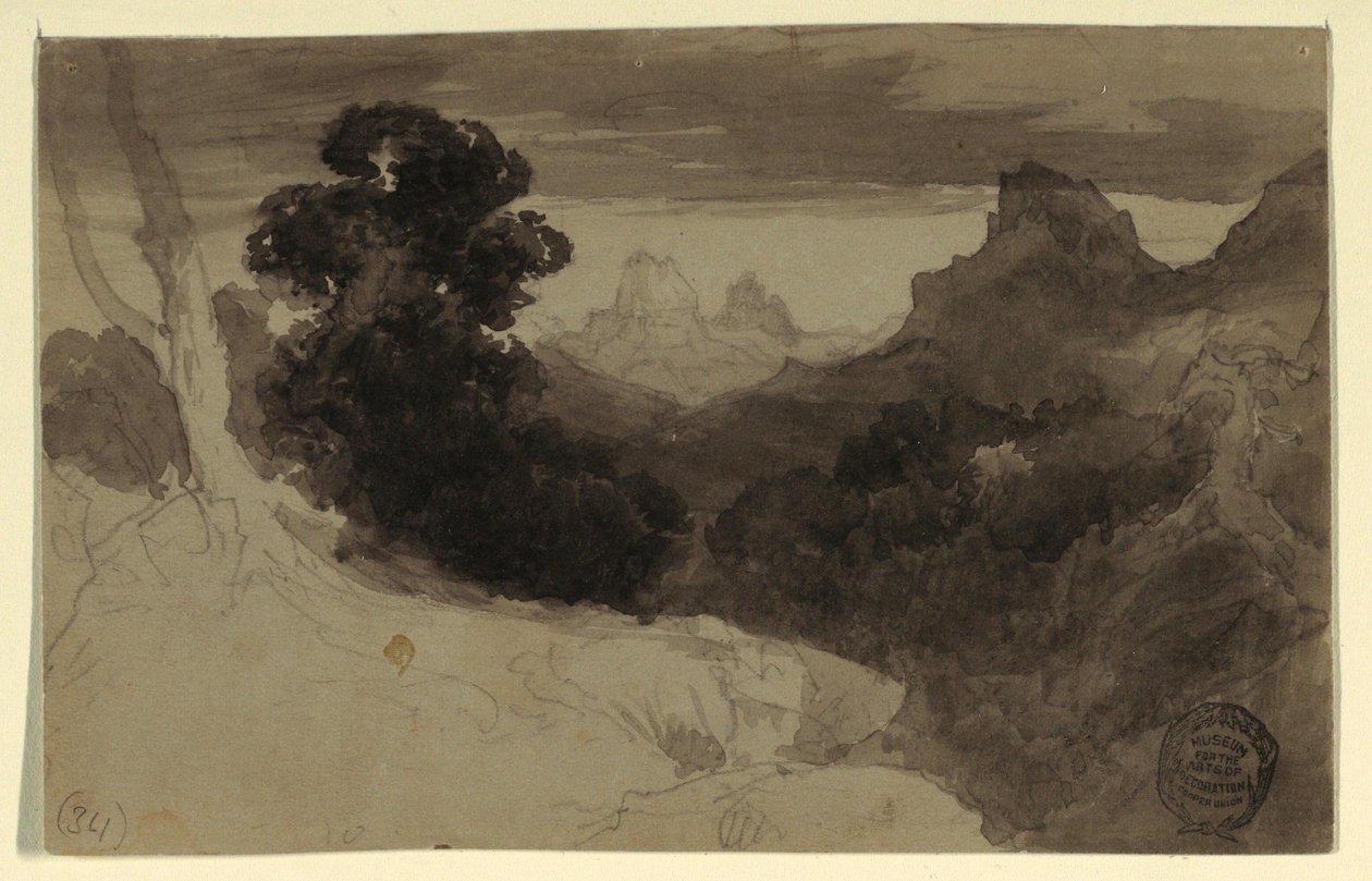 Ansicht der Tetons, Wyoming, 1874 von Thomas Moran