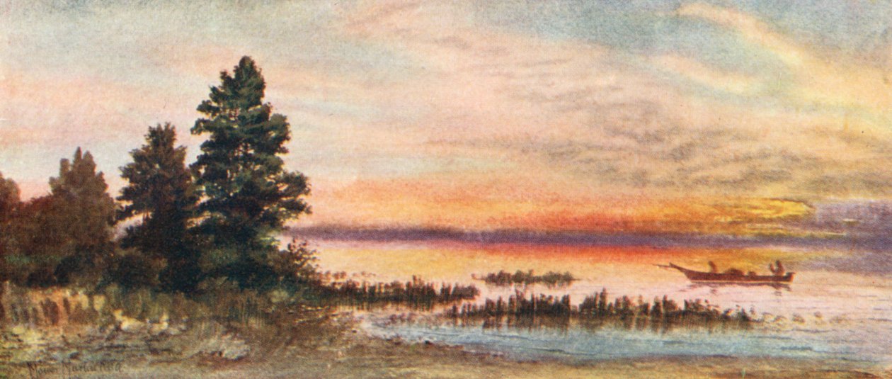 Sonnenuntergang am Lake Superior von Thomas Mower Martin
