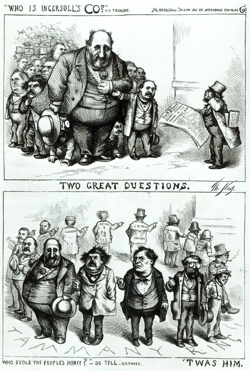 Karikaturen mit William Marcy 
