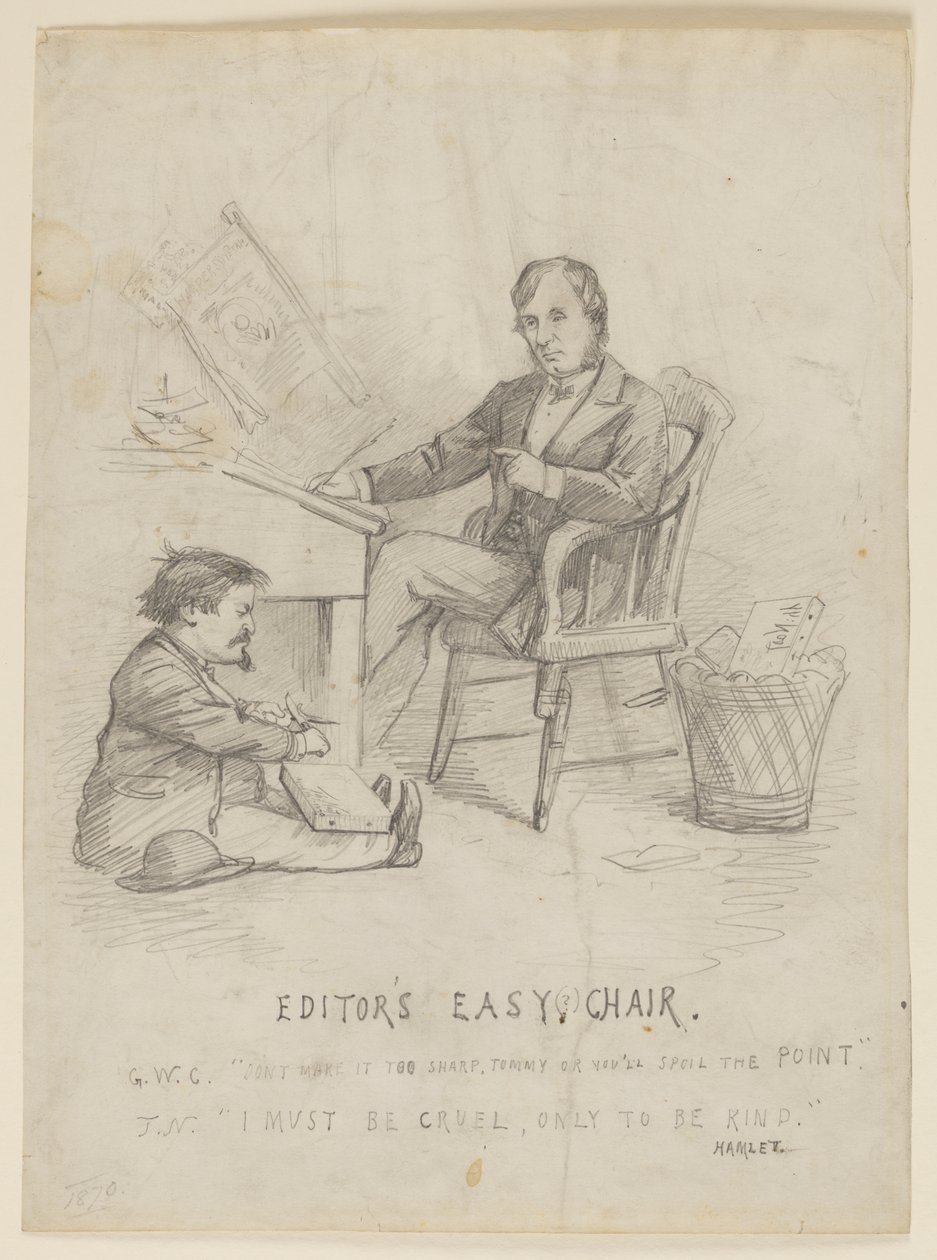 Studie für Cartoon, "Editor