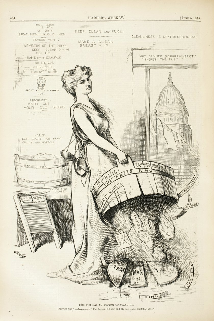 Diese Wanne hat keinen Boden, 1875 von Thomas Nast