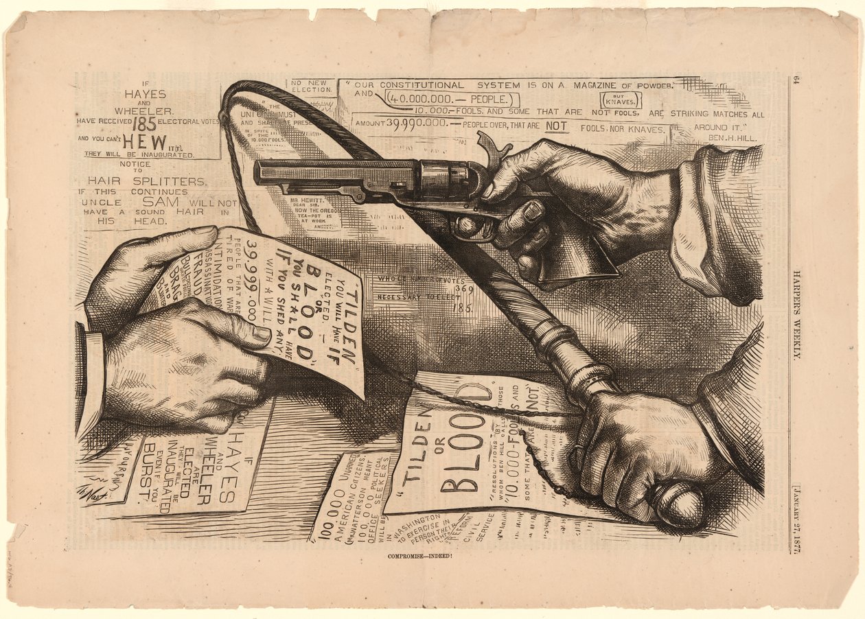 Tilden oder Blutkompromiss - In der Tat! von Thomas Nast