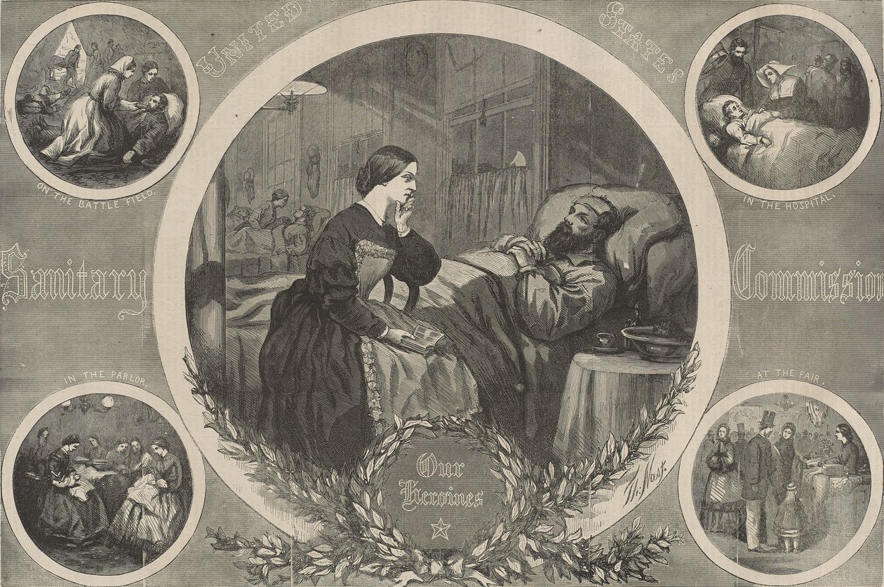 Sanitätskommission der Vereinigten Staaten: Unsere Heldinnen von Thomas Nast
