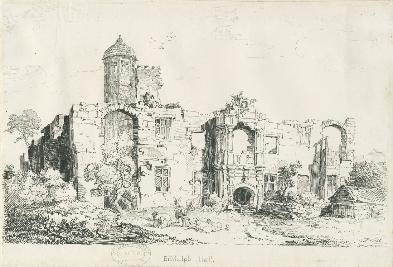 Biddulph Hall (alt) von Thomas Peploe Wood