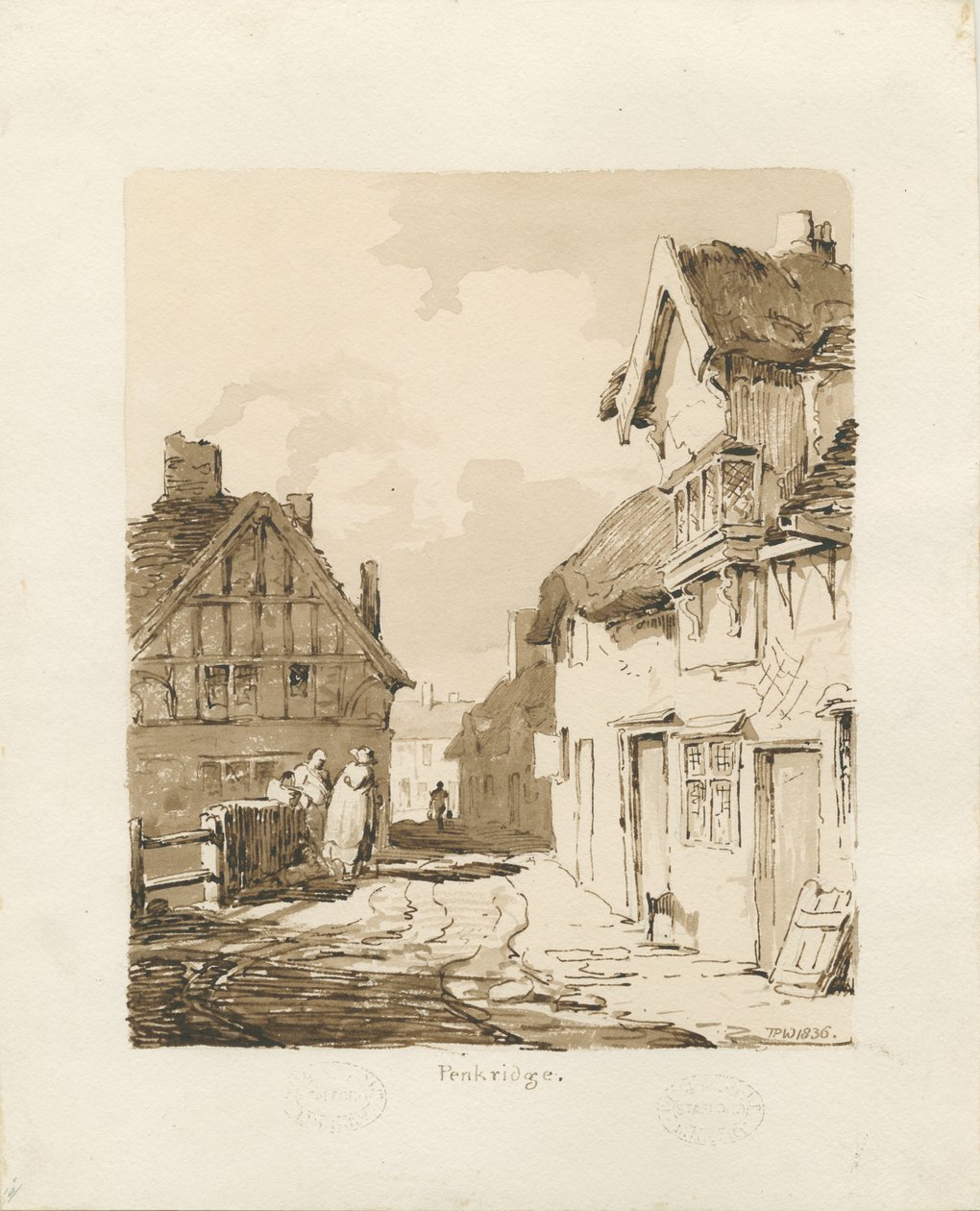 Penkridge Stadt von Thomas Peploe Wood