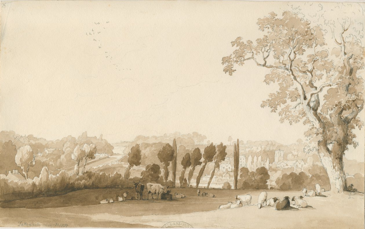 Tettenhall - Fernansicht von Südosten von Thomas Peploe Wood