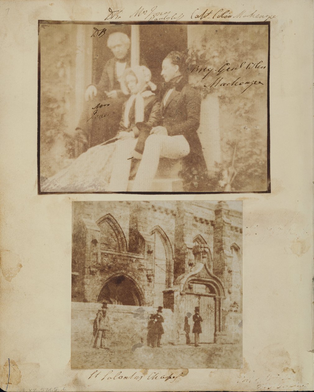 Gruppenporträt mit Sir David Brewster, Mrs. Jones und Brigadegeneral Colin Mackenzie von Thomas Rodger
