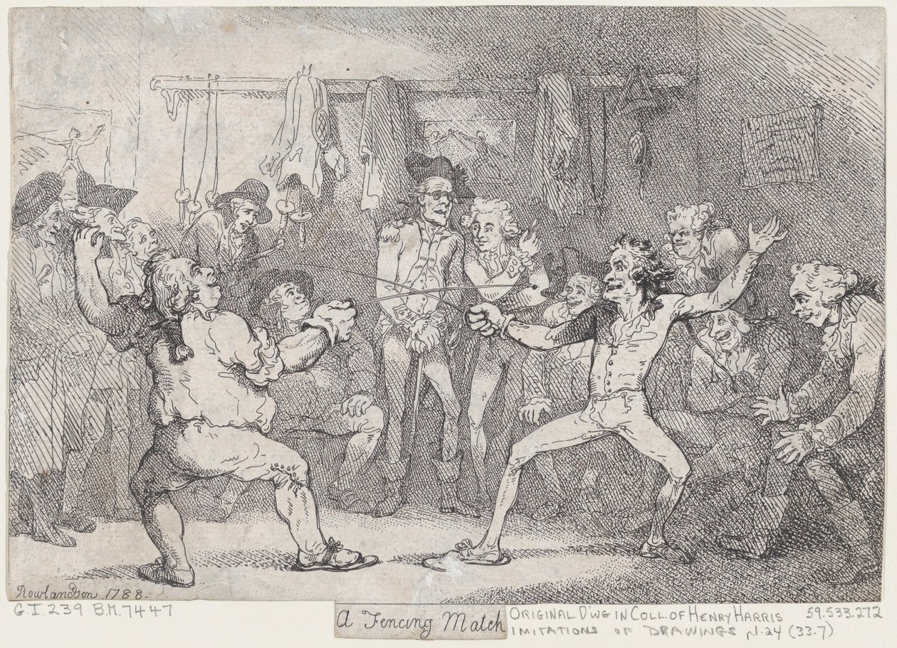Ein Fechtkampf von Thomas Rowlandson