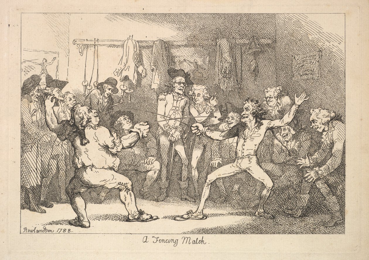 Ein Fechtkampf von Thomas Rowlandson