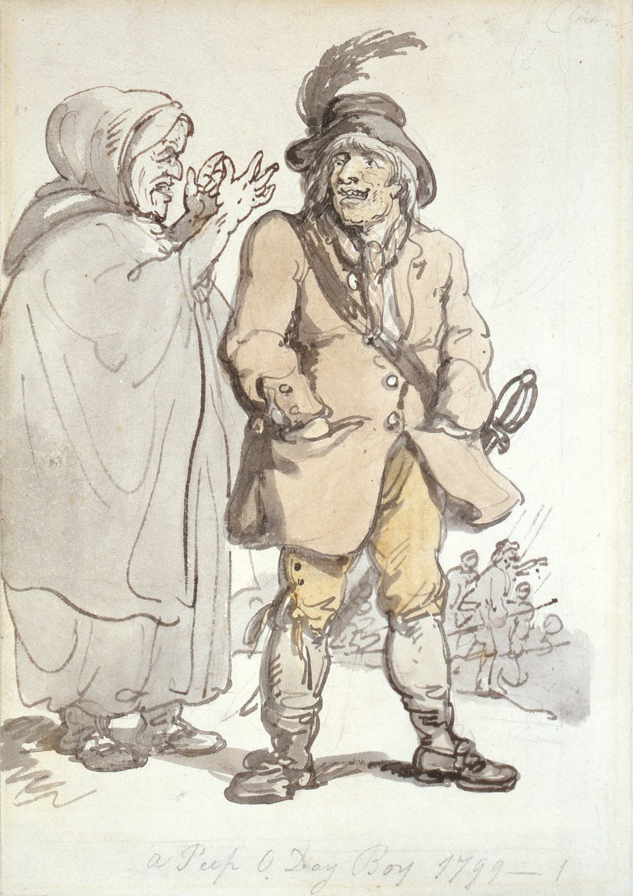 Ein Peep O Day Boy, 1799 von Thomas Rowlandson