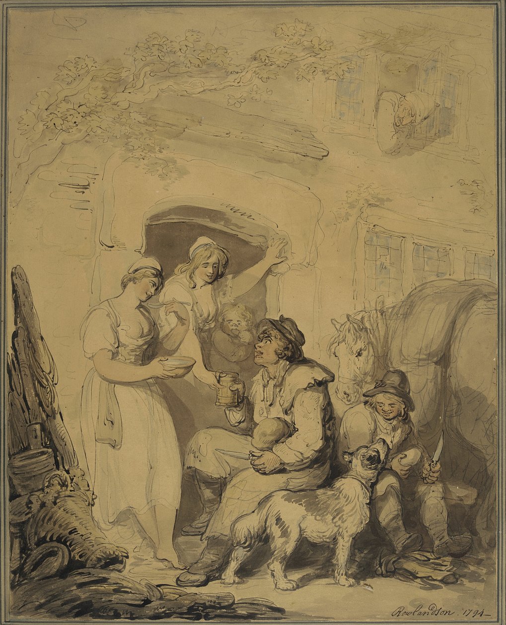 Ein Halt im Gasthof von Thomas Rowlandson