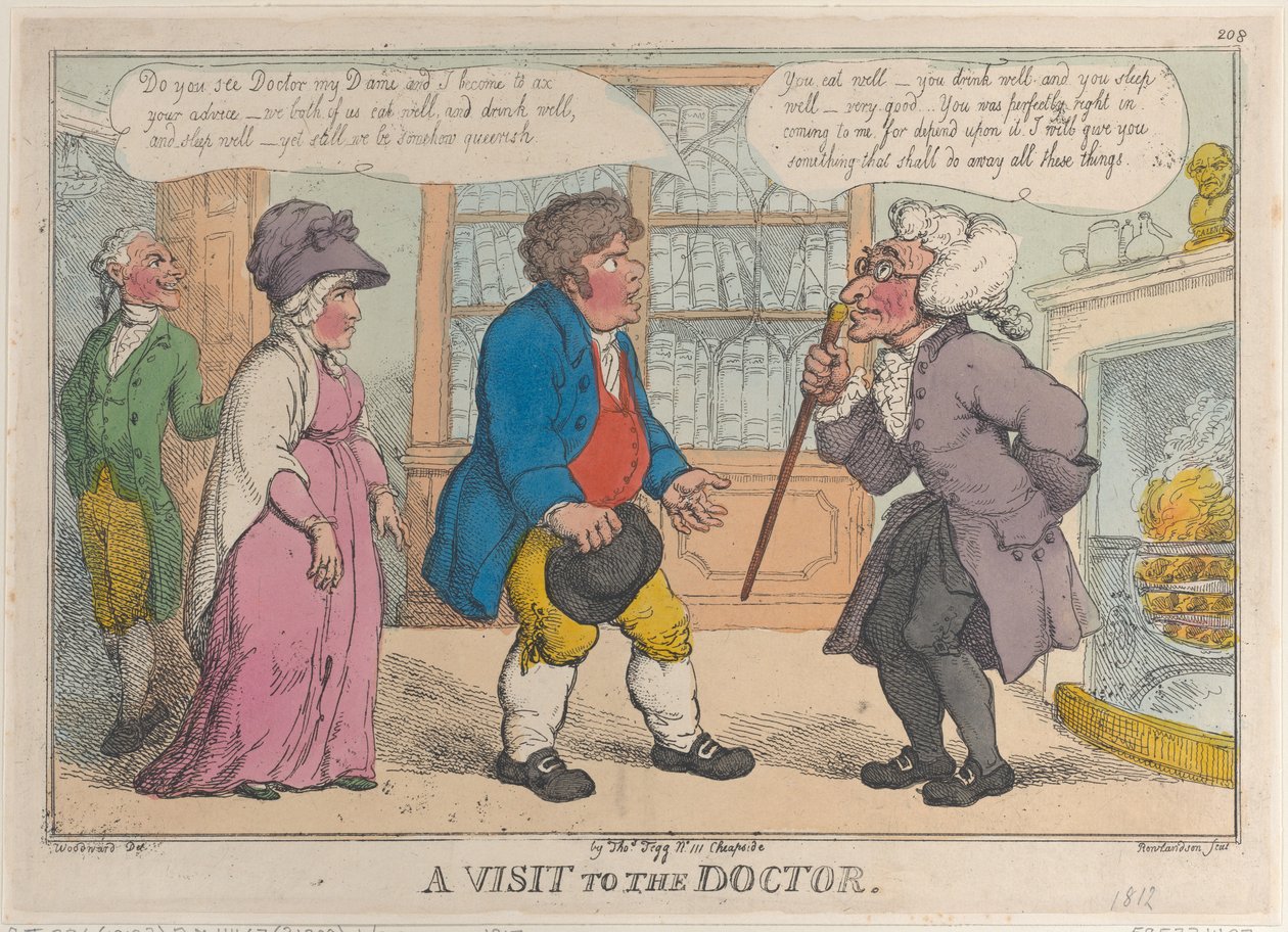 Ein Besuch beim Arzt von Thomas Rowlandson