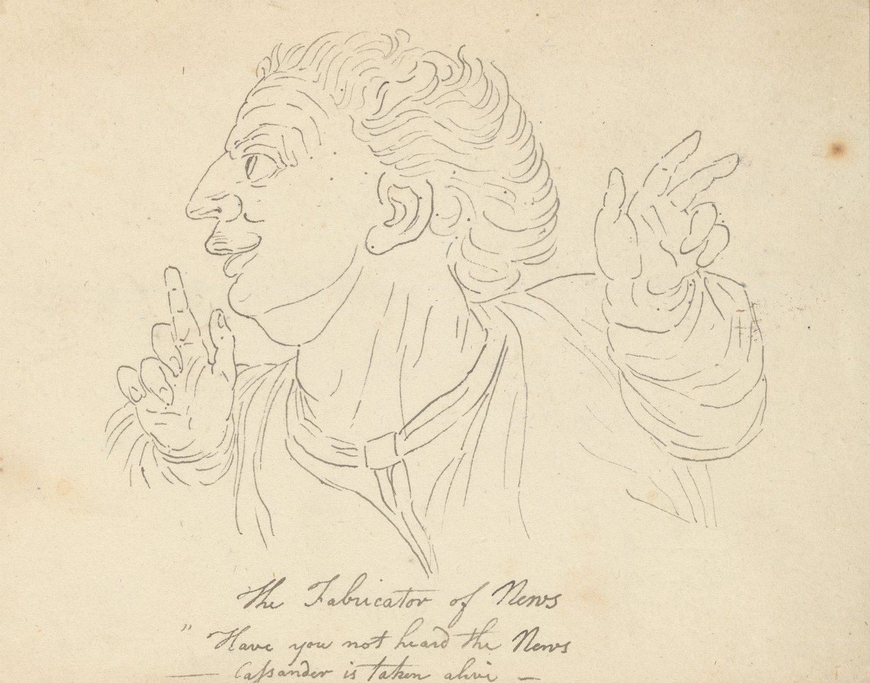 Albumzeichnung von Thomas Rowlandson